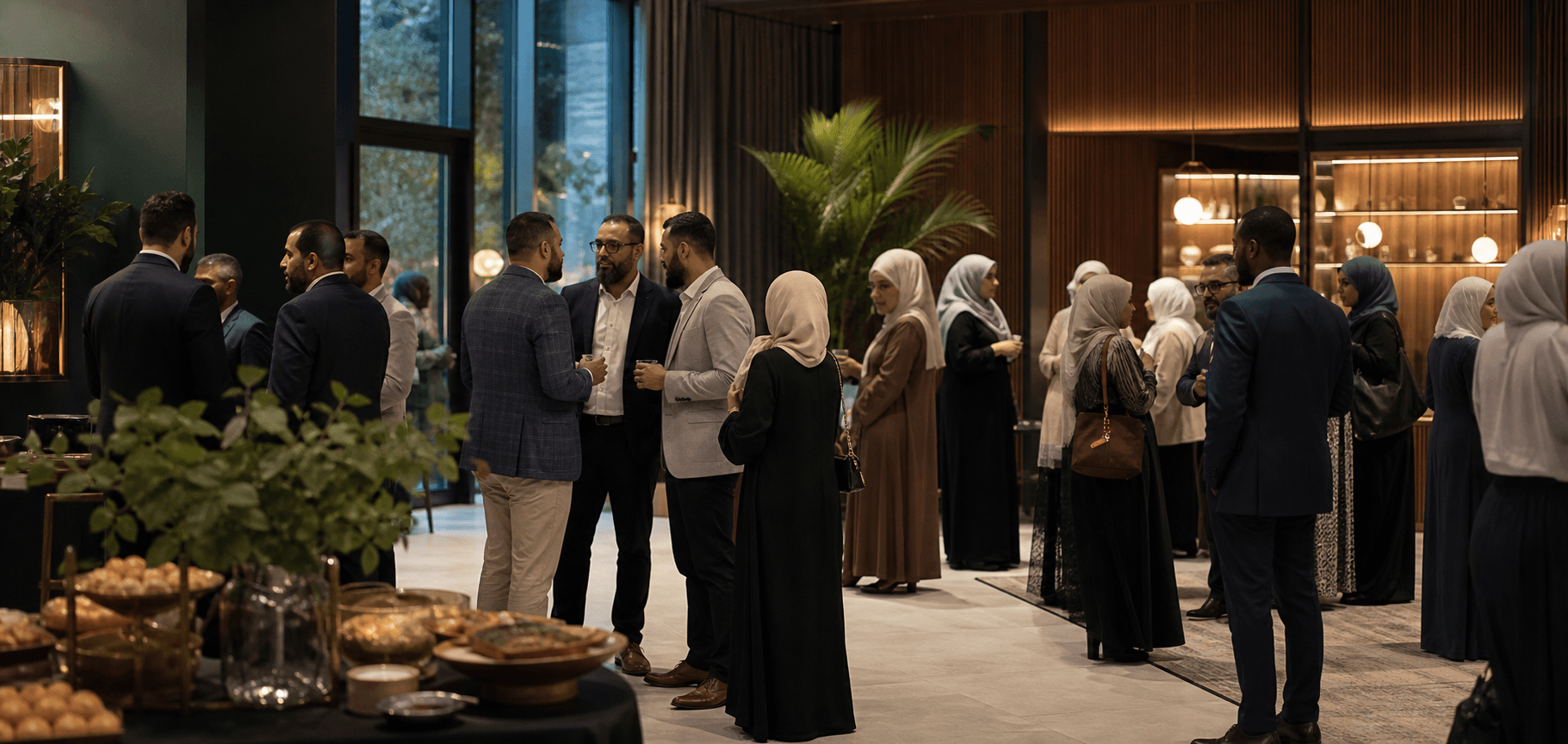 Rencontre communautaire dans un espace chaleureux